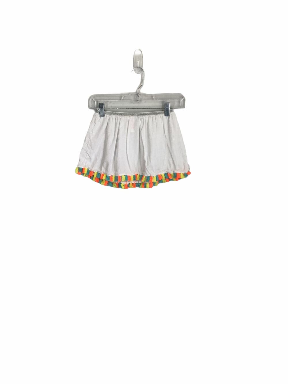 Cat & Jack Girl’s Neon Tassel Tie Skirt Medium 7/8